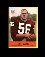 1967 Philadelphia #184 Len Hauss EX to EX-MT+