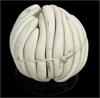 BRADY MILK WHITE CLUSTER ORB WITH A TIE 1983