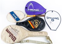 Lot of 5 Tennis Signed Racket Covers / Racket