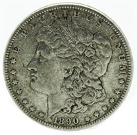 1890-P Morgan Silver Dollar