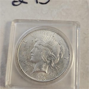 1922 AU Peace Silver Dollar