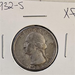 1932 S Washington Silver Quarter Key Date