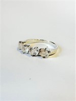 Silver Rose Quartz Ring Sz 6.5