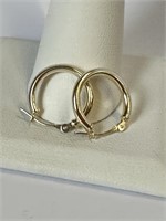 14K Hoop Earrings .5"