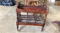 MAHOGANY MAGAZINE RACK