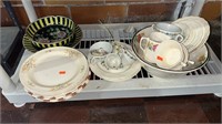 28 Piece Assorted Dishware Including Serving