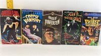 5-VHS TAPES OF VINTAGE HORROR MOVIES REMASTERED