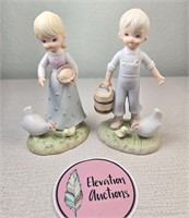 2 Lefton Seeds of Kindness Figurines