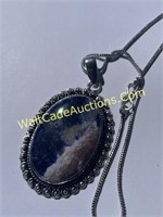 Necklace - Sodalite - With Chain - Handmade with