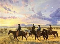 Tim Cox Signed “ Riding Out To Meet The Day” Print