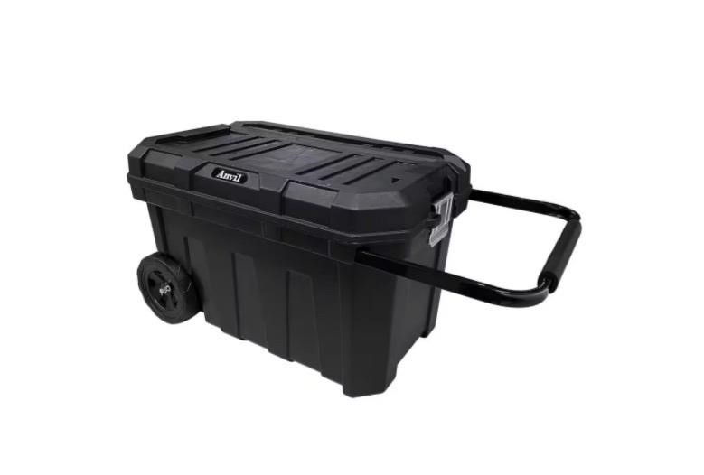 Anvil 24 in. Black Plastic Rolling Tool Box