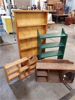 Group of Wooden Shelves (4 pcs)