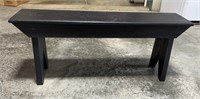 Primitive Wood Bench With Bootstrap Legs