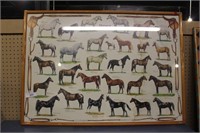 Framed Horses Poster