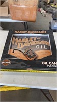 Harley Davidson Oil Can Pub Sign (NIB)