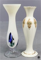 Lenox Vase & Art Glass Vase