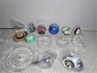 (13) GLASS PAPERWEIGHTS