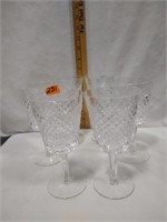 6 Waterford crystal goblets