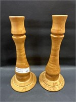 W. C. Stewart Birds Eye Maple Candle holders