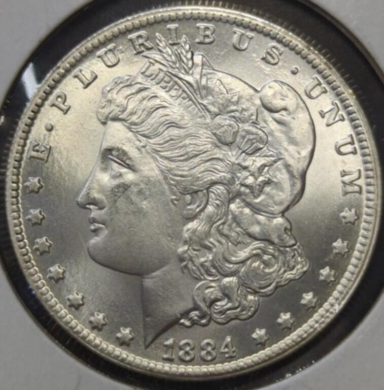 1884 Morgan dollar token