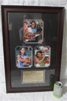 Cadre avec plaque de Rafael Nadal champion 2005 a