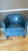 Teal Accent Barrel Chair