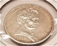 1918 Lincoln Half Dollar AU