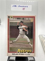 1981 DONRUSS NOLAN RYAN BASEBALL CARD