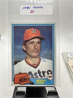 1981 TOPPS NOLAN RYAN BASEBALL CARD