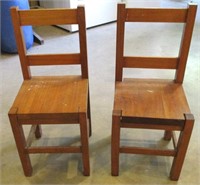 Pair of Antique Child's Chairs