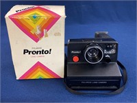 Polaroid Pronto Land Camera with box, not tested