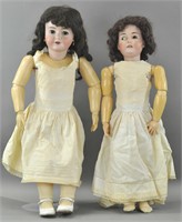 LOT OF TWO LARGE GERMAN DOLLS