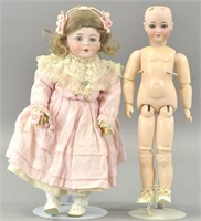 LOT OF TWO VERY PRETTY SIMON-HALBIG DOLLS