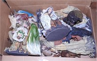 Lot #4786 - Hand made cloth and resin Nativity
