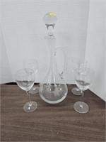 Crystal Drink set with decanter