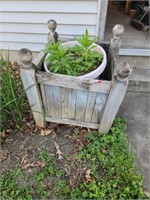 Wooden Flower Pot