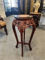 Rosewood floral design stand
