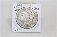 1892 CC VF Morgan Silver Dollar
