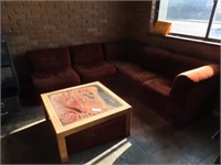 6 Piece Modular Couch with Coffee Table