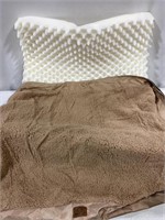 BEDSURE BROWN PET BED - 40 x 26IN