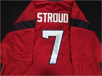 C.J. STROUD SIGNED FOOTBALL JERSEY WITH COA