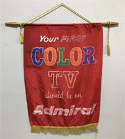 Admiral TV advertising banner 20"x28"