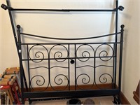 Full size iron bed frame