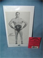 Early Pat O'Connor wrestling champion sports card