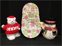 Christmas Plates & Cookie Jars