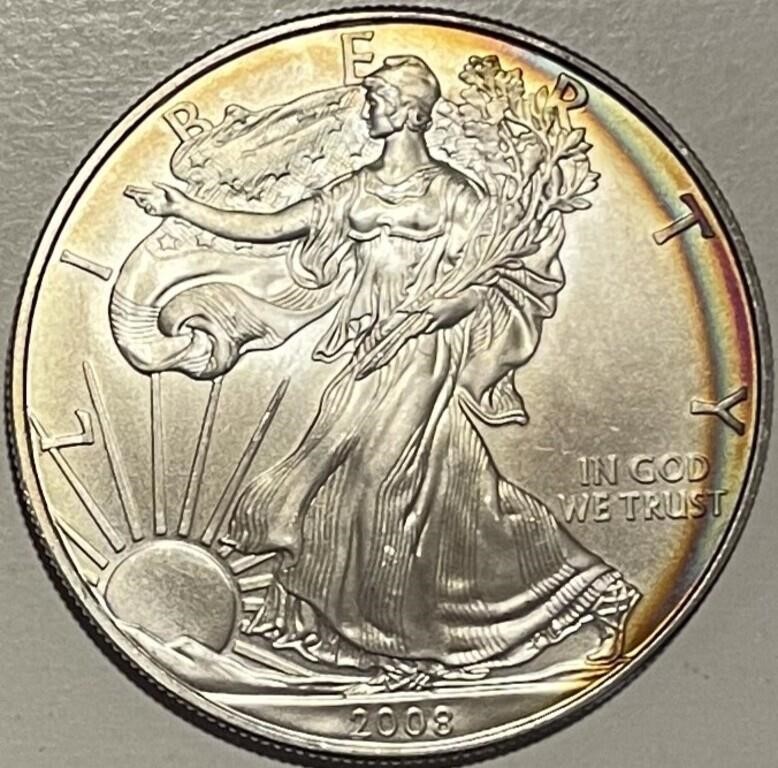 US Beautiful Toned 2008 Silver Eagle