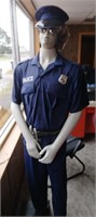 Mannequin and police uniform