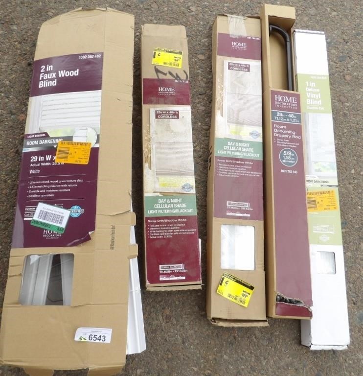 5x Assorted Window Coverings