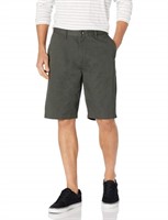Size 38, Volcom Men's Vmonty Chino Shorts, Green