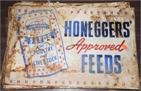 11 Honeggers’ Feed advertisement signs